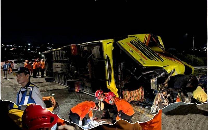 انڈونیشیا میں بس حادثہ: 15افراد ہلاک، 19 زخمی 